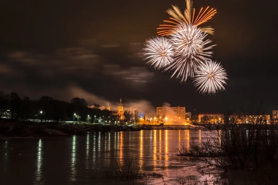 Beograd sa novogodišnjim vatrometom