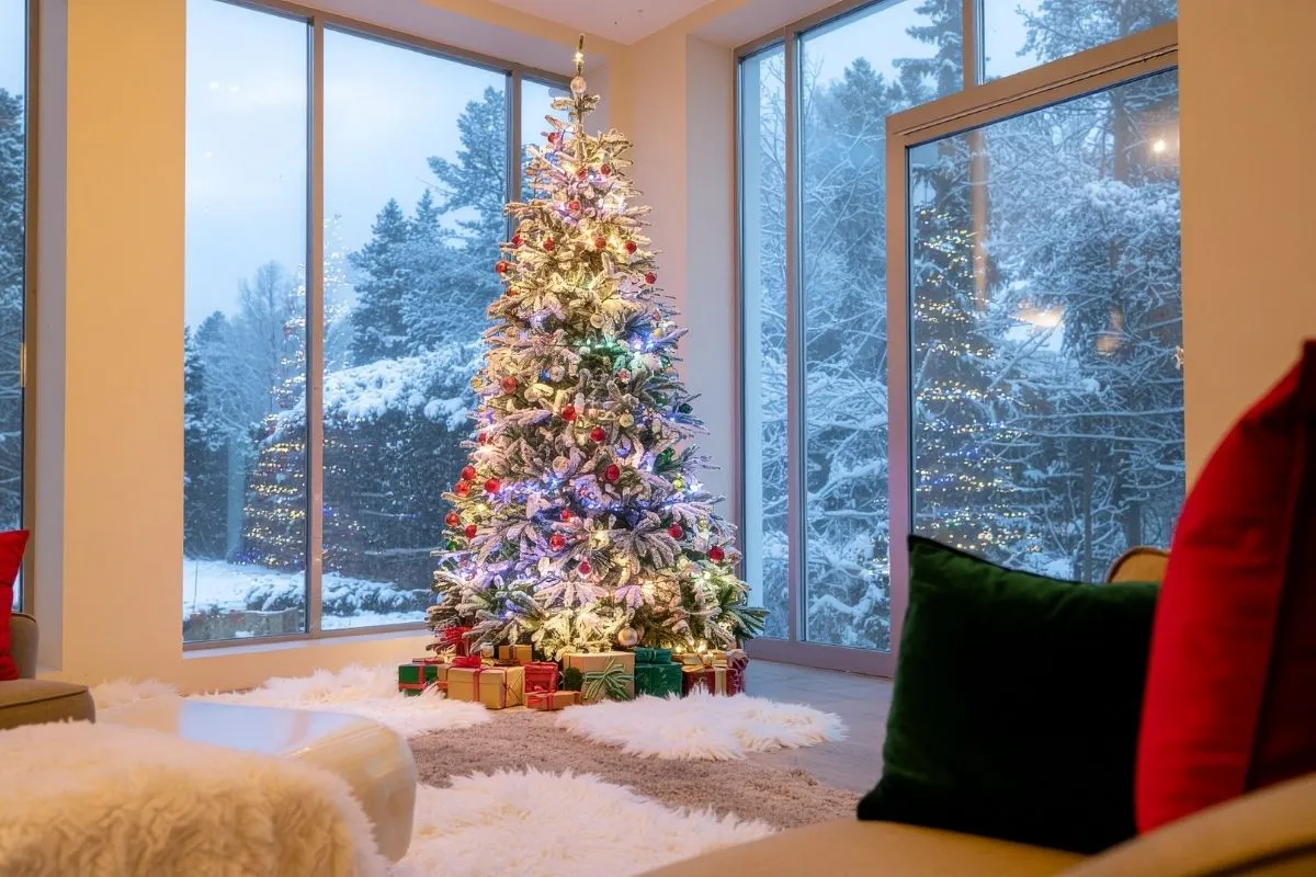 Decembar, enterijer, sneg