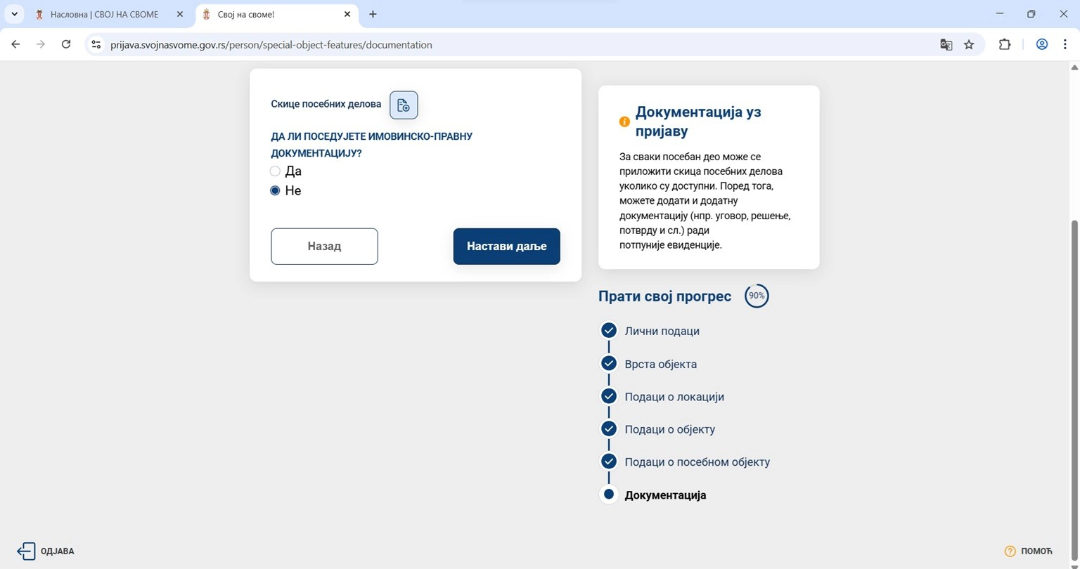 Upis prava svojine - Nemate dokumentaciju